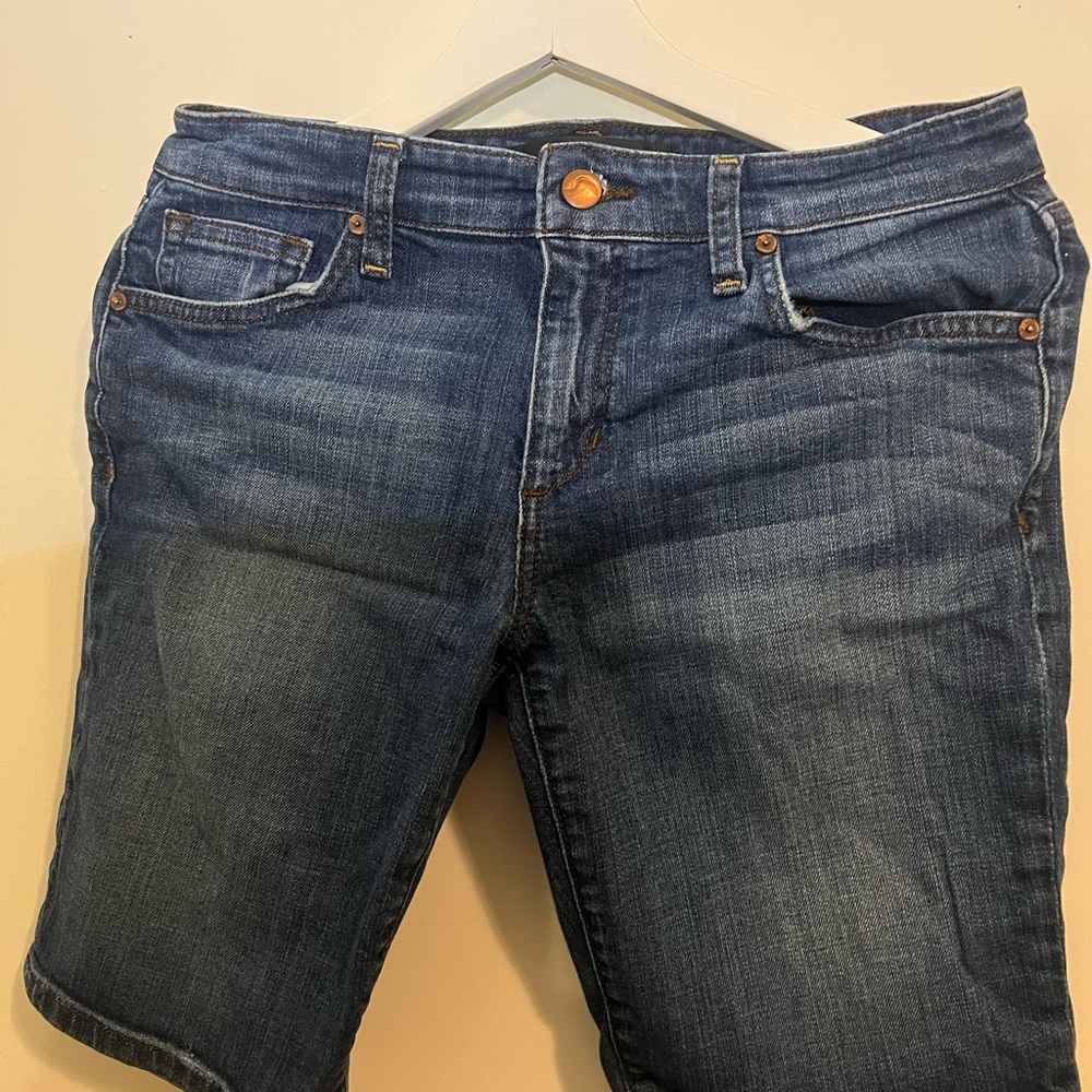 Joe's Jeans Blue Straight Fit Denim with Distressed Details
